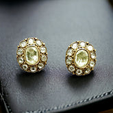Royal 4 ctw Diamond cluster post earrings